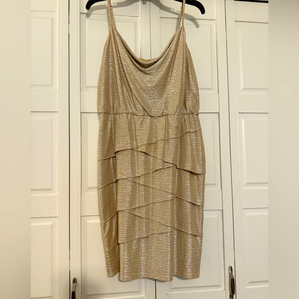 Women’s Laundry Dress - Size 12 - Gold glitter color